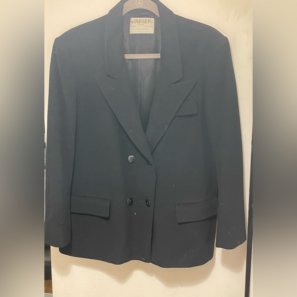 JAEGER Great Britain 100% Cashmere Double-Breasted Women's Jacket 8